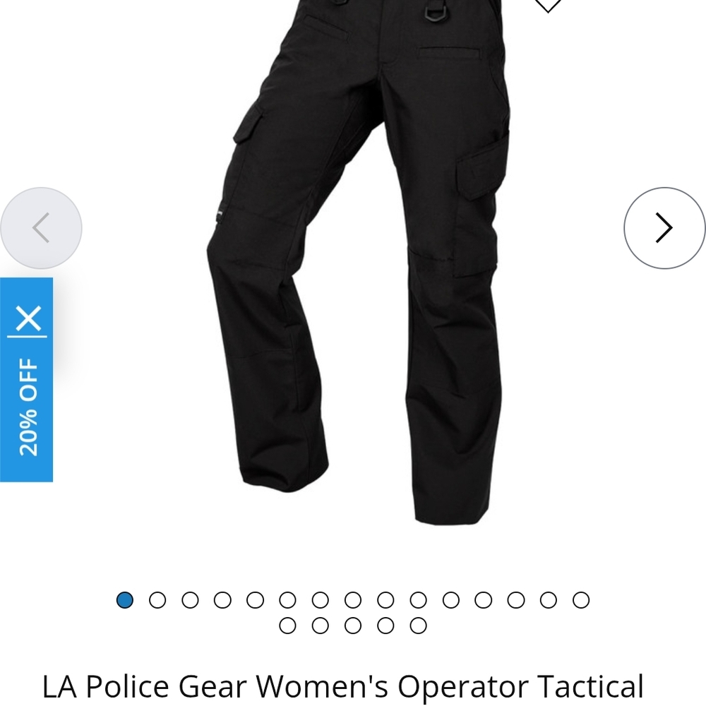 NWT Women's LA Police Gear Black Tactical EMS Pants